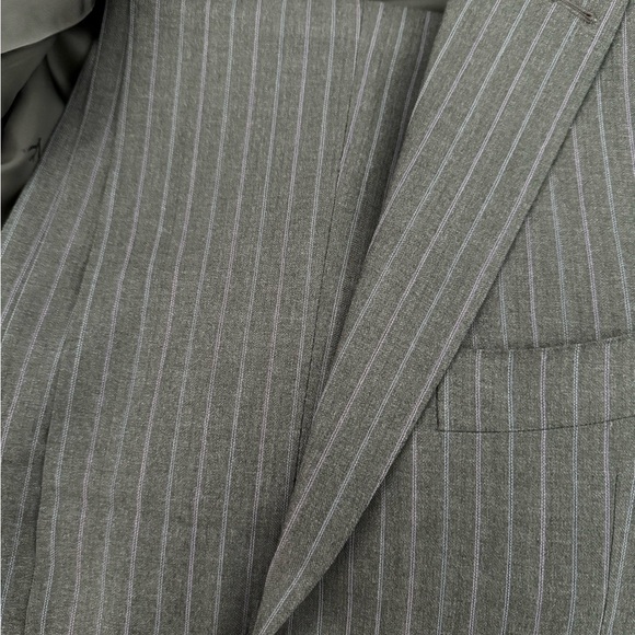 [SOLD] Ísaia Napoli Suit - size 50IT - grey with stripes - Excellent Conditon - Picture 6 of 10